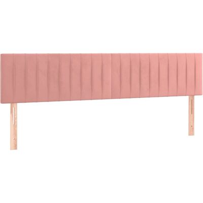 VidaXL Rosa Kopfteil - Kopfteil, Samt, Verstellbare Höhe VidaXL Rosa Kopfteil - Kopfteil, Samt, Verstellbare Höhe