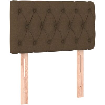 vidaXL Kopfteil Dunkelbraun - Stoff - 80x7x78/88 cm - Kopfteil vidaXL Kopfteil Dunkelbraun - Stoff - 80x7x78/88 cm - Kopfteil