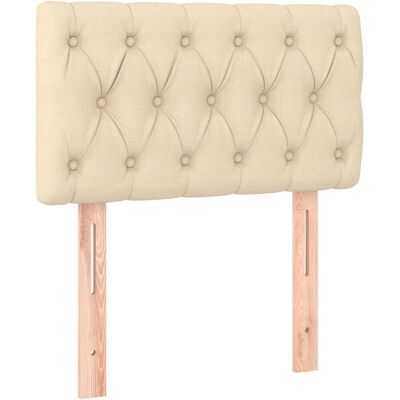 vidaXL Kopfteile 2 Stk. 90X7X78/88 Cm Stoff Creme - Kopfteil vidaXL Kopfteile 2 Stk. 90X7X78/88 Cm Stoff Creme - Kopfteil