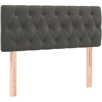 vidaXL Kopfteile 2 Stk. 90X7X78/88 Cm Samt Dunkelgrau - Kopfteil vidaXL Kopfteile 2 Stk. 90X7X78/88 Cm Samt Dunkelgrau - Kopfteil