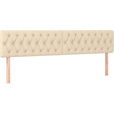 vidaXL Kopfteil - 2 Stück Creme - Elegantes Klassisches Design vidaXL Kopfteil - 2 Stück Creme - Elegantes Klassisches Design