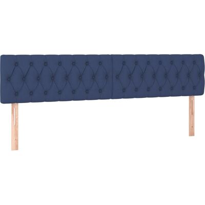 vidaXL Kopfteile - Blau - Höhenverstellbar - Klassisches Design vidaXL Kopfteile - Blau - Höhenverstellbar - Klassisches Design