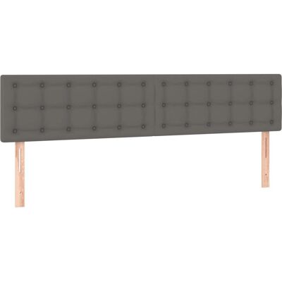 VidaXL Kopfteil Grau - Klassisches Design, Verstellbar, Langlebiges Kunstleder VidaXL Kopfteil Grau - Klassisches Design, Verstellbar, Langlebiges Kunstleder