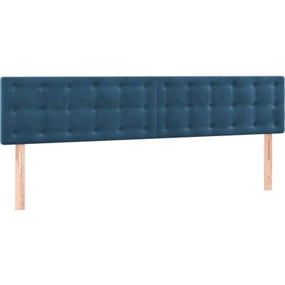 vidaXL Kopfteile - Dunkelblau - Elegantes klassisches Design - 2 Kopfteile vidaXL Kopfteile - Dunkelblau - Elegantes klassisches Design - 2 Kopfteile