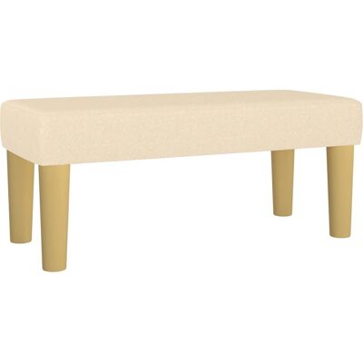 vidaXL Indoor Bank - Schaumgepolsterte, Crème - 70x30x30 cm - Möbel vidaXL Indoor Bank - Schaumgepolsterte, Crème - 70x30x30 cm - Möbel