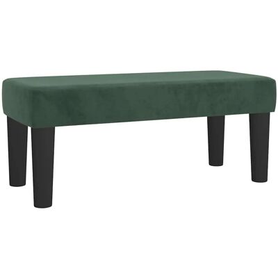 Banquette de Velours Vert Foncé vidaXL - 70x30x30 cm - Publicité Banquette de Velours Vert Foncé vidaXL - 70x30x30 cm - Publicité