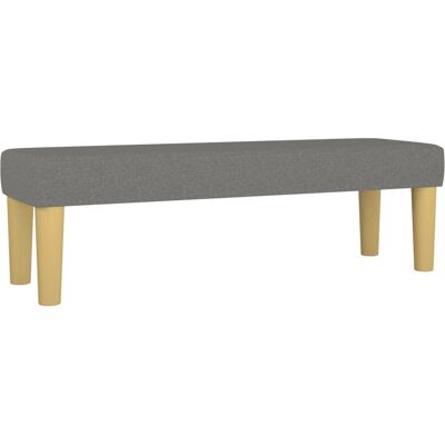 VidaXL Indoor Bank - Stoff, 100x30x30 cm, Dunkelgrau VidaXL Indoor Bank - Stoff, 100x30x30 cm, Dunkelgrau