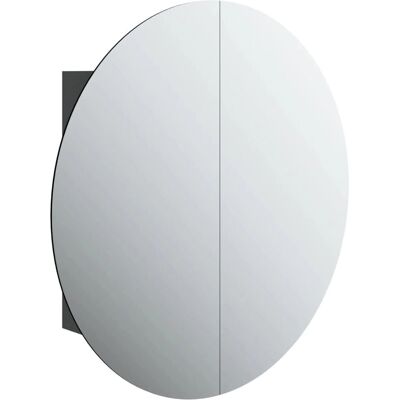 vidaXL Badeværelsesmøbel - Moderne sort 80cm med spejl & LED vidaXL Badeværelsesmøbel - Moderne sort 80cm med spejl & LED