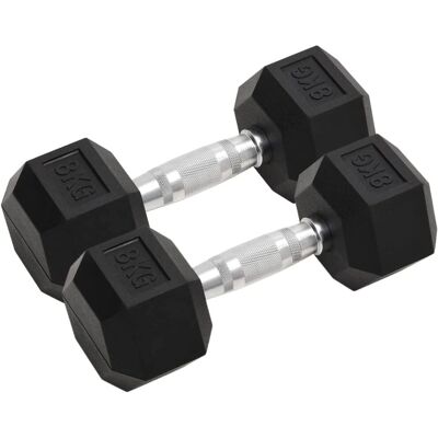 vidaXL Hex Håndvægt 8kg - Hantel vidaXL Hex Håndvægt 8kg - Hantel
