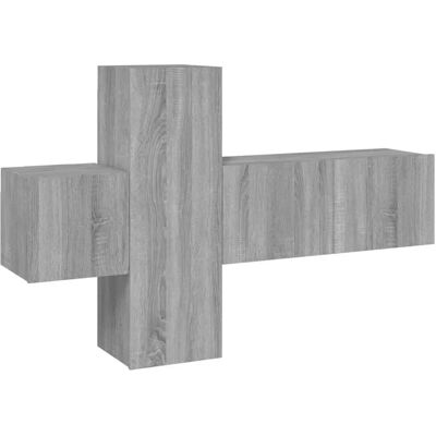 vidaXL 3120225 Graues Sonoma Wandmontierte TV-Sekretär - TV Cabinet vidaXL 3120225 Graues Sonoma Wandmontierte TV-Sekretär - TV Cabinet