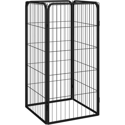 vidaXL Enclos pour chiens - 50 x 50 x 100 cm Acier noir 4 panneaux - Publicité vidaXL Enclos pour chiens - 50 x 50 x 100 cm Acier noir 4 panneaux - Publicité