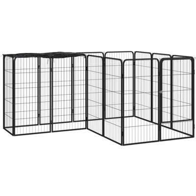 ogrodzenie dla psów vidaXL 200 x 150 x 100 cm - Stal Czarna ogrodzenie dla psów vidaXL 200 x 150 x 100 cm - Stal Czarna