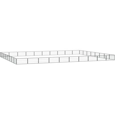 vidaXL Hundezwinger - Schwarz 36 Paneele, 100x50 cm vidaXL Hundezwinger - Schwarz 36 Paneele, 100x50 cm