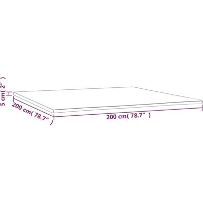 vidaXL Matratzenauflage 200x200x5 cm Weiß - Matratzenauflage vidaXL Matratzenauflage 200x200x5 cm Weiß - Matratzenauflage