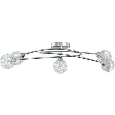 vidaXL Deckenleuchte mit Drahtgefleisch für 5 G9 LED-Lichter vidaXL Deckenleuchte mit Drahtgefleisch für 5 G9 LED-Lichter