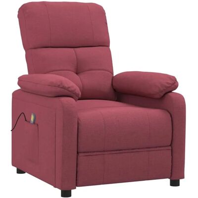 Fauteuil de massage Vidaxl - Tissu rouge 73x90x100cm - Publicité Fauteuil de massage Vidaxl - Tissu rouge 73x90x100cm - Publicité