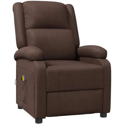 Fauteuil de Massage Électrique VidaXL - Marron, Réglable, Vibration - Publicité Fauteuil de Massage Électrique VidaXL - Marron, Réglable, Vibration - Publicité