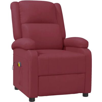 Fauteuil de massage électrique VidaXL 348465 - Rouge - Publicité Fauteuil de massage électrique VidaXL 348465 - Rouge - Publicité