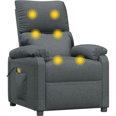 Fauteuil de Massage Électrique VidaXL - Reclinable, Vibration, Gris - Publicité Fauteuil de Massage Électrique VidaXL - Reclinable, Vibration, Gris - Publicité