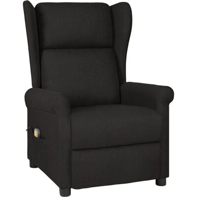 Fauteuil de Massage Électrique VidaXL - Reclinable Manuel, Vibration en 6 Points - Noir - Publicité Fauteuil de Massage Électrique VidaXL - Reclinable Manuel, Vibration en 6 Points - Noir - Publicité