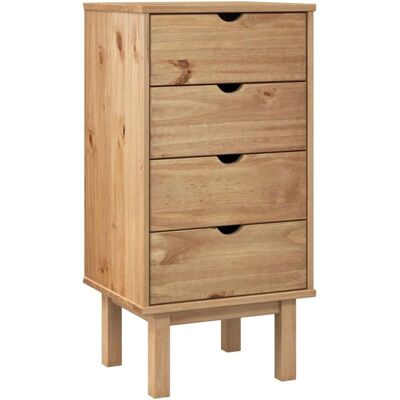 vidaXL Massiv Kiefernholz Schubladenschrank - 45x39x90cm vidaXL Massiv Kiefernholz Schubladenschrank - 45x39x90cm
