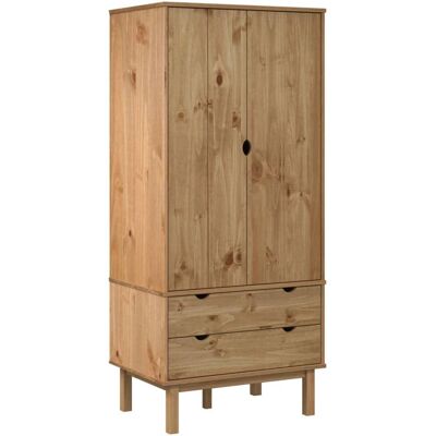 vidaXL Massives Kiefernholz Schrank - 76,5x53x172 cm - Kleiderschrank vidaXL Massives Kiefernholz Schrank - 76,5x53x172 cm - Kleiderschrank