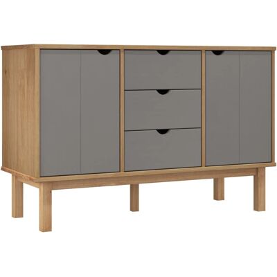vidaXL OTTA Marrón Gris Mueble aparador - Sideboard vidaXL OTTA Marrón Gris Mueble aparador - Sideboard