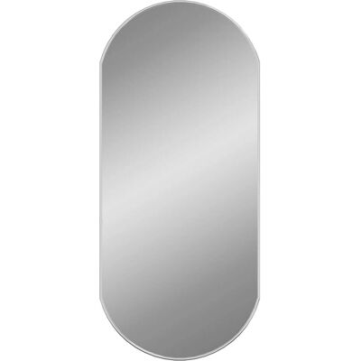 vidaXL Sølv oval vægspiegel 90x40 cm - Vægspiegel vidaXL Sølv oval vægspiegel 90x40 cm - Vægspiegel