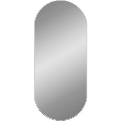 vidaXL Srebrne owalne lustro ścienne 100x45 cm - Lustro ścienne vidaXL Srebrne owalne lustro ścienne 100x45 cm - Lustro ścienne