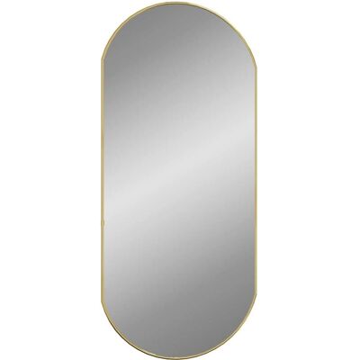vidaXL Gold 90x40cm Oval Wandspiegel - Wandmontage Dekor vidaXL Gold 90x40cm Oval Wandspiegel - Wandmontage Dekor