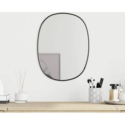 vidaXL Lustro na ścianę Czarny 30x25 cm - Lustro vidaXL Lustro na ścianę Czarny 30x25 cm - Lustro