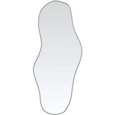 vidaXL Srebrne Lustro Ścienne 90x40 cm - Łazienka, Przedpokój, Lustro do makijażu vidaXL Srebrne Lustro Ścienne 90x40 cm - Łazienka, Przedpokój, Lustro do makijażu