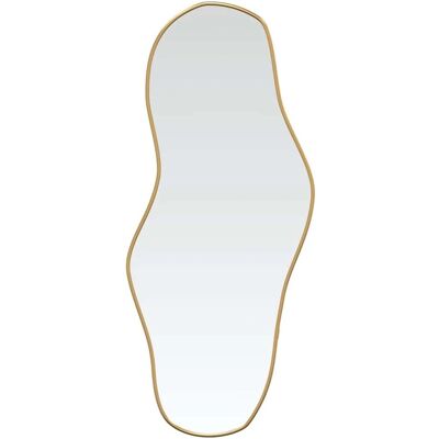 vidaXL Złote lustro ścienne 80x35 cm Łazienka i Korytarz vidaXL Złote lustro ścienne 80x35 cm Łazienka i Korytarz