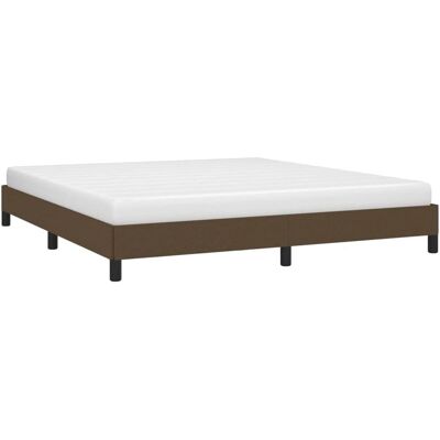 vidaXL Bettgestell Dunkelbraun - Unterstützung 160x200 cm - Bettgestell vidaXL Bettgestell Dunkelbraun - Unterstützung 160x200 cm - Bettgestell
