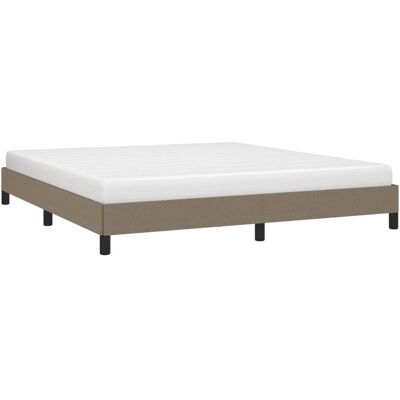 vidaXL Bettgestell Taupe 180x200cm Stoff - Bettgestell vidaXL Bettgestell Taupe 180x200cm Stoff - Bettgestell