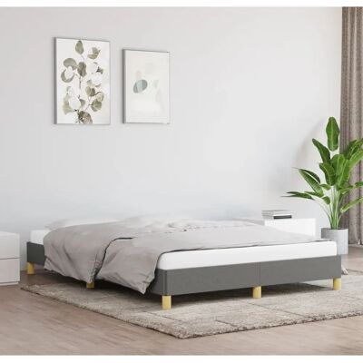 Cadre de lit Maisonchic - 160x200 cm, Gris foncé - Cadre de lit - Publicité Cadre de lit Maisonchic - 160x200 cm, Gris foncé - Cadre de lit - Publicité