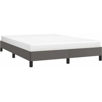 MAISONCHIC Bettgestell - Grau, Langlebige Kunstleder, 140x200 cm MAISONCHIC Bettgestell - Grau, Langlebige Kunstleder, 140x200 cm
