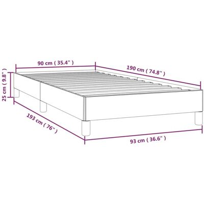 vidaXL Bettgestell 346947 Samt Dunkelgrau - Bettgestell vidaXL Bettgestell 346947 Samt Dunkelgrau - Bettgestell