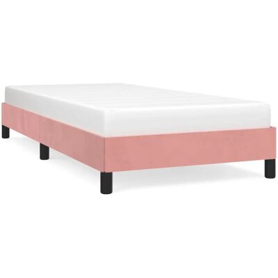 vidaXL Rosa Samt Bettgestell - Bettgestell vidaXL Rosa Samt Bettgestell - Bettgestell