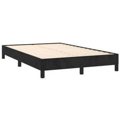 vidaXL Bettgestell Schwarz Samt 120x200 cm - Bettgestell vidaXL Bettgestell Schwarz Samt 120x200 cm - Bettgestell