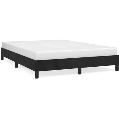vidaXL Bettgestell - Samt, Schwarz, 140x200 cm - Bettgestell vidaXL Bettgestell - Samt, Schwarz, 140x200 cm - Bettgestell