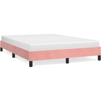vidaXL Rosa Samt Bettgestell - Bettgestell vidaXL Rosa Samt Bettgestell - Bettgestell