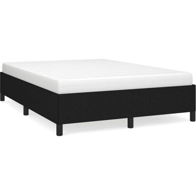 vidaXL 347068 Bettgestell Schwarz 140x200 cm Stoff - Bettgestell vidaXL 347068 Bettgestell Schwarz 140x200 cm Stoff - Bettgestell