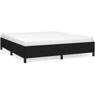 vidaXL Bettgestell - Sperrholz, Stützbeine, Schwarz - Bett vidaXL Bettgestell - Sperrholz, Stützbeine, Schwarz - Bett