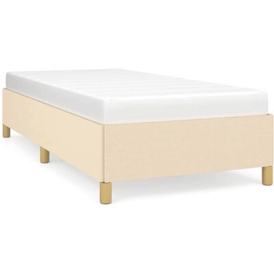 vidaXL Bettgestell - Creme Unterstützung Beine Sperrholzlatten - Bett vidaXL Bettgestell - Creme Unterstützung Beine Sperrholzlatten - Bett