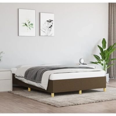 Maisonchic Dunkelbraunes Bettgestell - Matratze Nicht Inklusive Maisonchic Dunkelbraunes Bettgestell - Matratze Nicht Inklusive