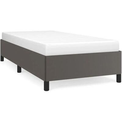 vidaXL Bettrahmen - Grau 100x200cm Synthetisches Leder vidaXL Bettrahmen - Grau 100x200cm Synthetisches Leder