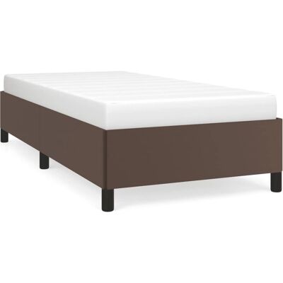 vidaXL Bettrahmen - Sperrholzstützfüße - 140x190cm - Braun vidaXL Bettrahmen - Sperrholzstützfüße - 140x190cm - Braun