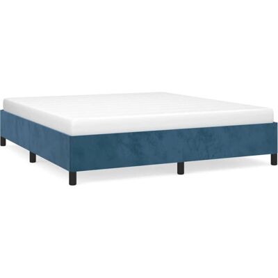 vidaXL Bettgestell - Dunkelblau Samt - 180x200 cm - Bett vidaXL Bettgestell - Dunkelblau Samt - 180x200 cm - Bett