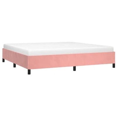 vidaXL Bettgestell - Rosa, Samt, 200x200cm - Bettgestell vidaXL Bettgestell - Rosa, Samt, 200x200cm - Bettgestell